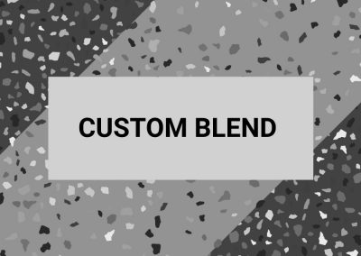 Custom blend mix-and-match colour resin paving