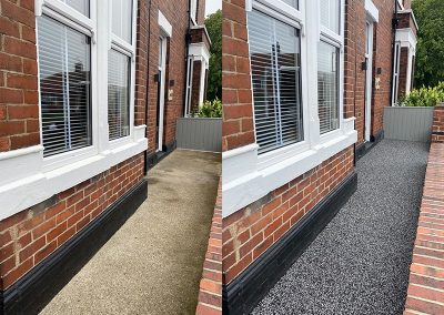Resin paving before and after